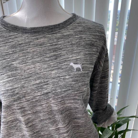 Victoria’s Secret Pink Marl Grey Sweatshirt - Picture 6 of 8